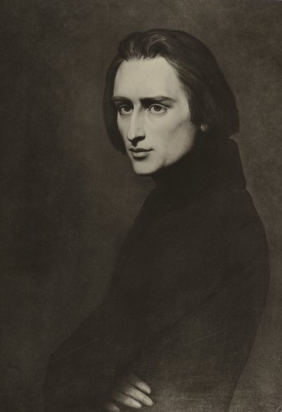 Franz Liszt , maďarský skladatel od Ary Scheffer
