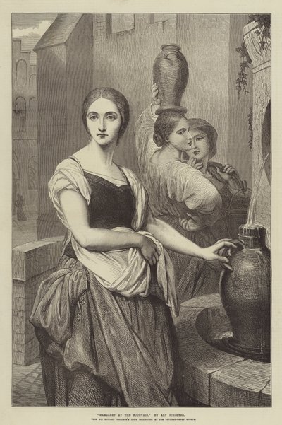 Markéta u fontány od Ary Scheffer