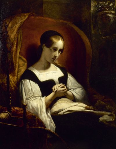 Marguerite au rouet Gretchen u kolovratu, c. 1831. od Ary Scheffer