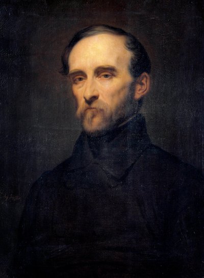 Portrét Eugena Cavaignaca (1802-1857) Generální guvernér Alžírska Malba Aryho Scheffera (1795-1858) 19. století. Ztlumit. 0,76x0,56m. od Ary Scheffer