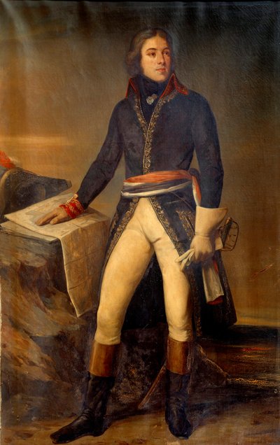 Portrét generála Lazara Louis Hoche (1768-1797) Obraz Ary Scheffer (1795-1858) 1835 Paříž, Muzeum armády od Ary Scheffer