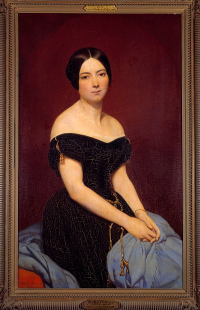Portrét Madame Edmond Caillardové rozené Sipierre Obraz Ary Scheffer (1795-1858) 1842 Sun. 1,18x0,74 m Paříž, Carnavalet Museum od Ary Scheffer