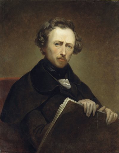 Autoportrét ve věku 43 let, asi 1838 (olej na plátně) od Ary Scheffer