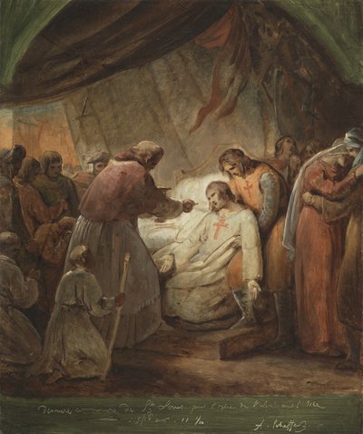 Poslední přijímání svatého Ludvíka od Ary Scheffer