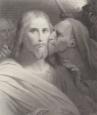 Jidášův polibek od Ary Scheffer