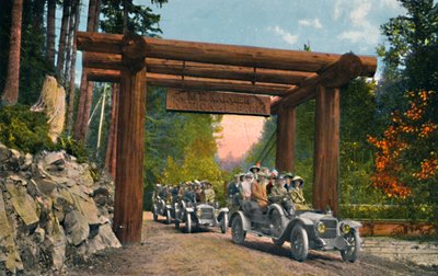 Vstup do národního parku Mount Rainier, c1916 od Asahel Curtis