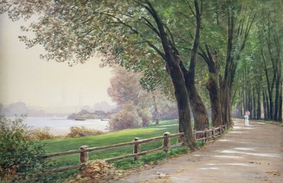Fontenay v Hamburku od Ascan Lutteroth