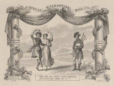 Každoroční vstupenka na Caledonian Ball, 19. století. od Asher Brown Durand