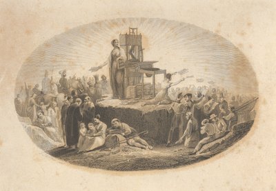 Certifikát biblické společnosti, 19. století. od Asher Brown Durand