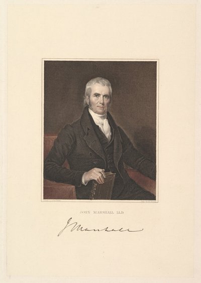 Hlavní soudce John Marshall, 1833. od Asher Brown Durand