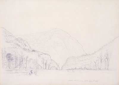 Notch House, White Mountains, New Hampshire, 1839 (grafit na papíře) od Asher Brown Durand