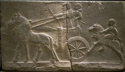 Vůz a jezdec, 8. stol. před naším letopočtem od Assyrian