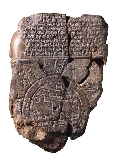 Babylonská mapa světa, c. 510-c. 500 před naším letopočtem od Assyrian