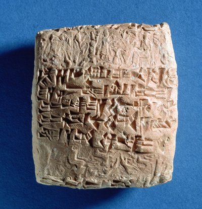 Tablet zaznamenávající prodej obilí z Kultepe, Turecko, Asyřan, 19. století před naším letopočtem (pálená hlína) od Assyrian School
