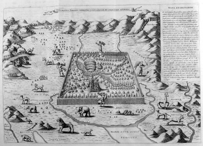 Pozemský ráj, 1675 od Athanasius Kircher