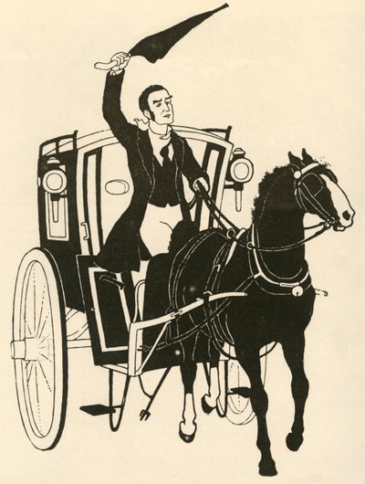 „Uchopte otěže jednou rukou a rozhýbejte koně jeho deštníkem“, 1928. od Athelstan Rusden