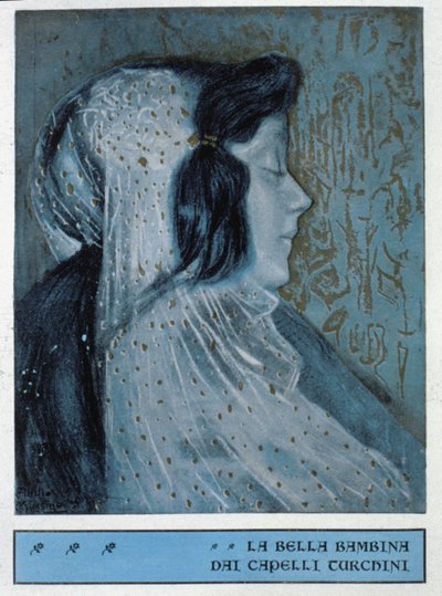 Modrá víla v Pinocchiových dobrodružstvích (ilustrace) od Attilio Mussino