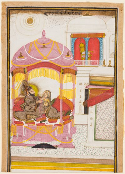 Rana Bhim Singh a jeho manželka od attributed to Chokha