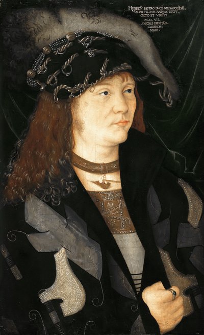 Německy: Heinrich V. Portrét Jindřicha V. Meklenburského od attributed to Jacopo de