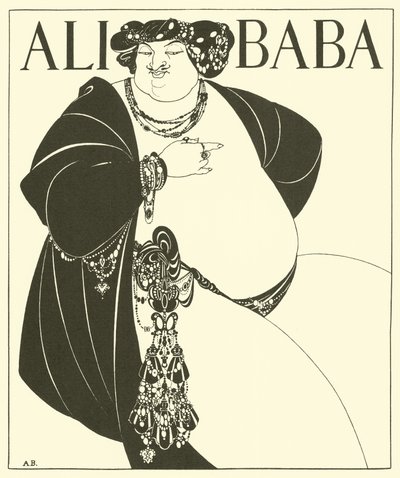 Ali Baba (litografie) od Aubrey (after) Beardsley