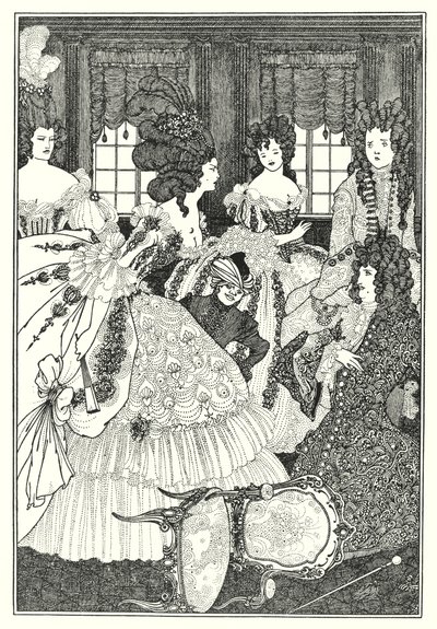 Bitva o Beaux a Belles (rytina) od Aubrey (after) Beardsley