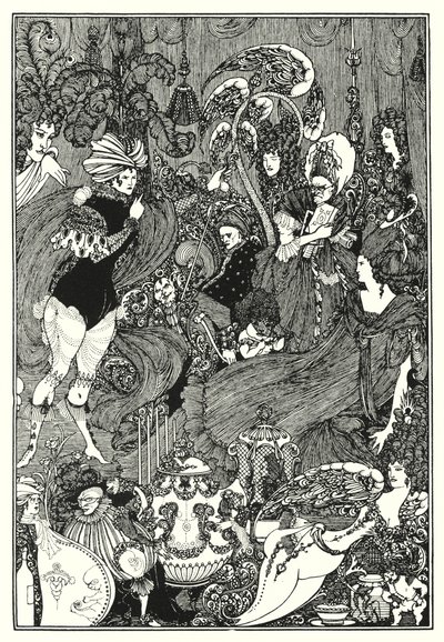Jeskyně sleziny (rytina) od Aubrey (after) Beardsley