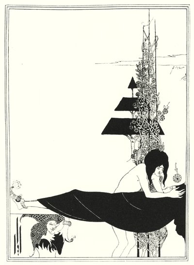 Platónský nářek (rytina) od Aubrey (after) Beardsley