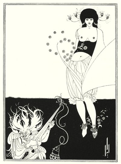 Žaludeční tanec (rytina) od Aubrey (after) Beardsley