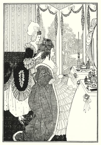 Toaleta (rytina) od Aubrey (after) Beardsley