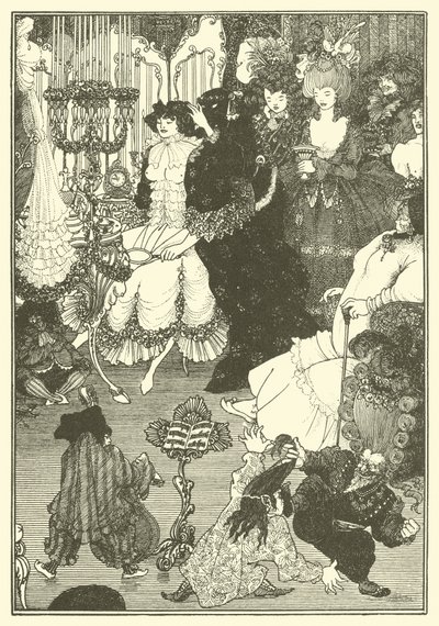 Helenin záchod (litografie) od Aubrey (after) Beardsley