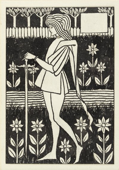 Stránka, 90. léta 19. století od Aubrey Beardsley