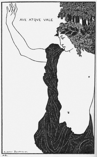 Ave atque vale Hail and Farewell od Aubrey Beardsley