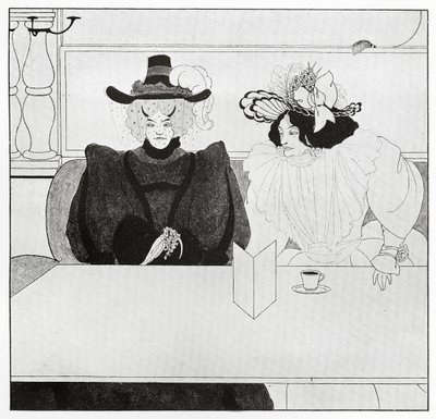 Černá káva, 1895 od Aubrey Beardsley