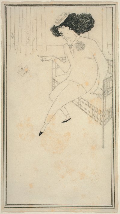 Karikatura J. M. Whistlera od Aubrey Beardsley