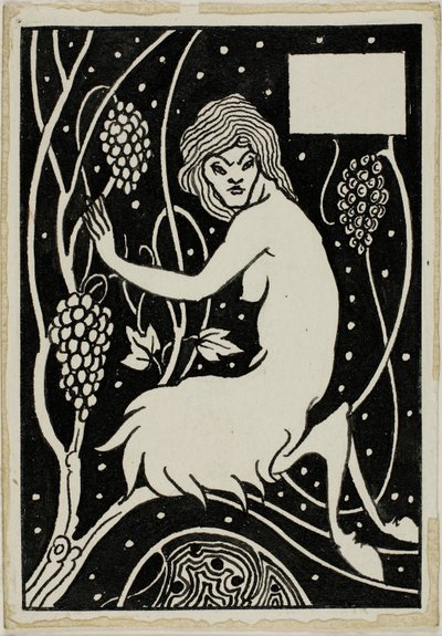 Dekorativní studie: Satyr od Aubrey Beardsley