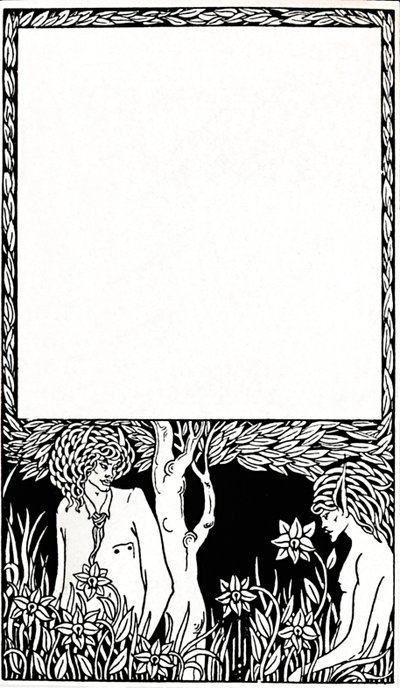 Návrh na titulní stranu pohanských listů, 1893, 1914 od Aubrey Beardsley