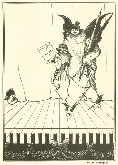 Návrh prospektu Savoye od Aubrey Beardsley