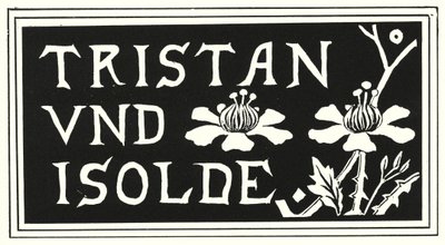 Design z obálky kopie Aubrey Beardsley "Tristan Und Isolde" od Aubrey Beardsley