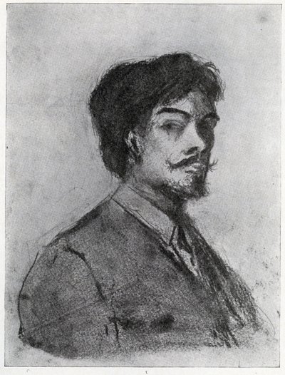Henry Harland (dřevěné uhlí) od Aubrey Beardsley