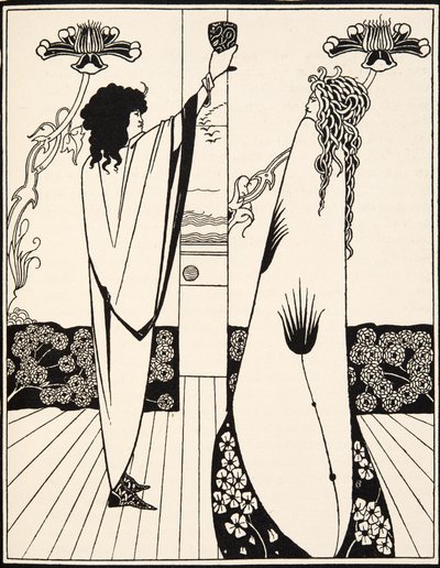Jak sir Tristram pil nápoj lásky od Aubrey Beardsley