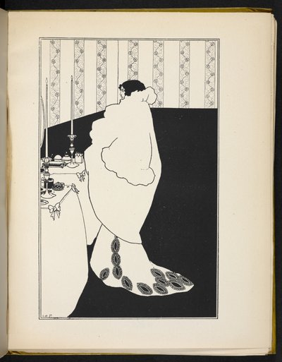 Ilustrace zobrazující ženu od Aubrey Beardsley