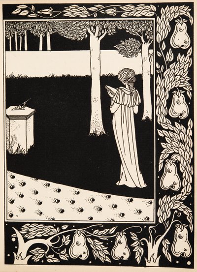 La Beale Isoud v Joyous Gard od Aubrey Beardsley