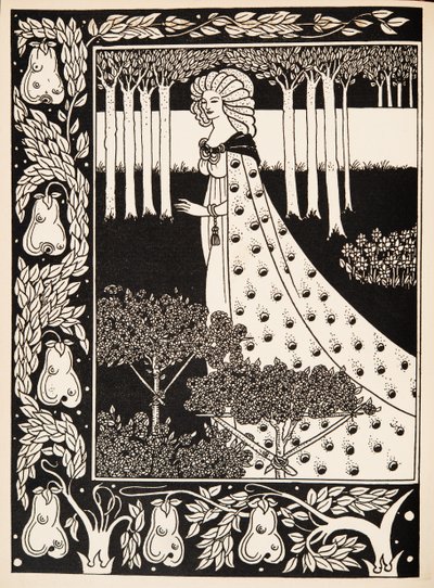 La Beale Isoud v Joyous Gard od Aubrey Beardsley