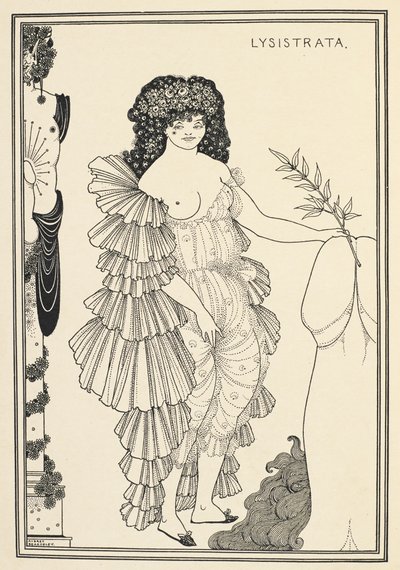 Lysistrata - postava v komedii Aristofana od Aubrey Beardsley