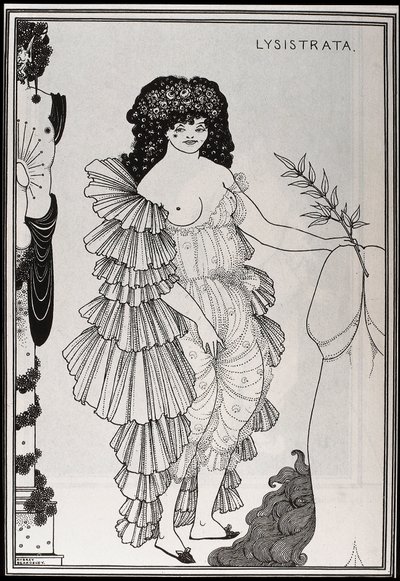Lysistrat chrání její pohlaví od Aubrey Beardsley