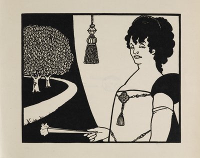 Madame Rejane, z Knihy padesáti kreseb od Aubrey Beardsley