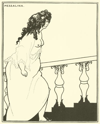 Messalina se vrací z Bath od Aubrey Beardsley