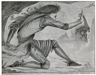 Perseus a Gorgona od Aubrey Beardsley