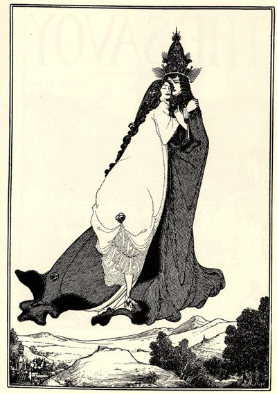 Nanebevstoupení Svaté Růže z Limy od Aubrey Beardsley