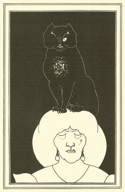 Černá kočka od Aubrey Beardsley